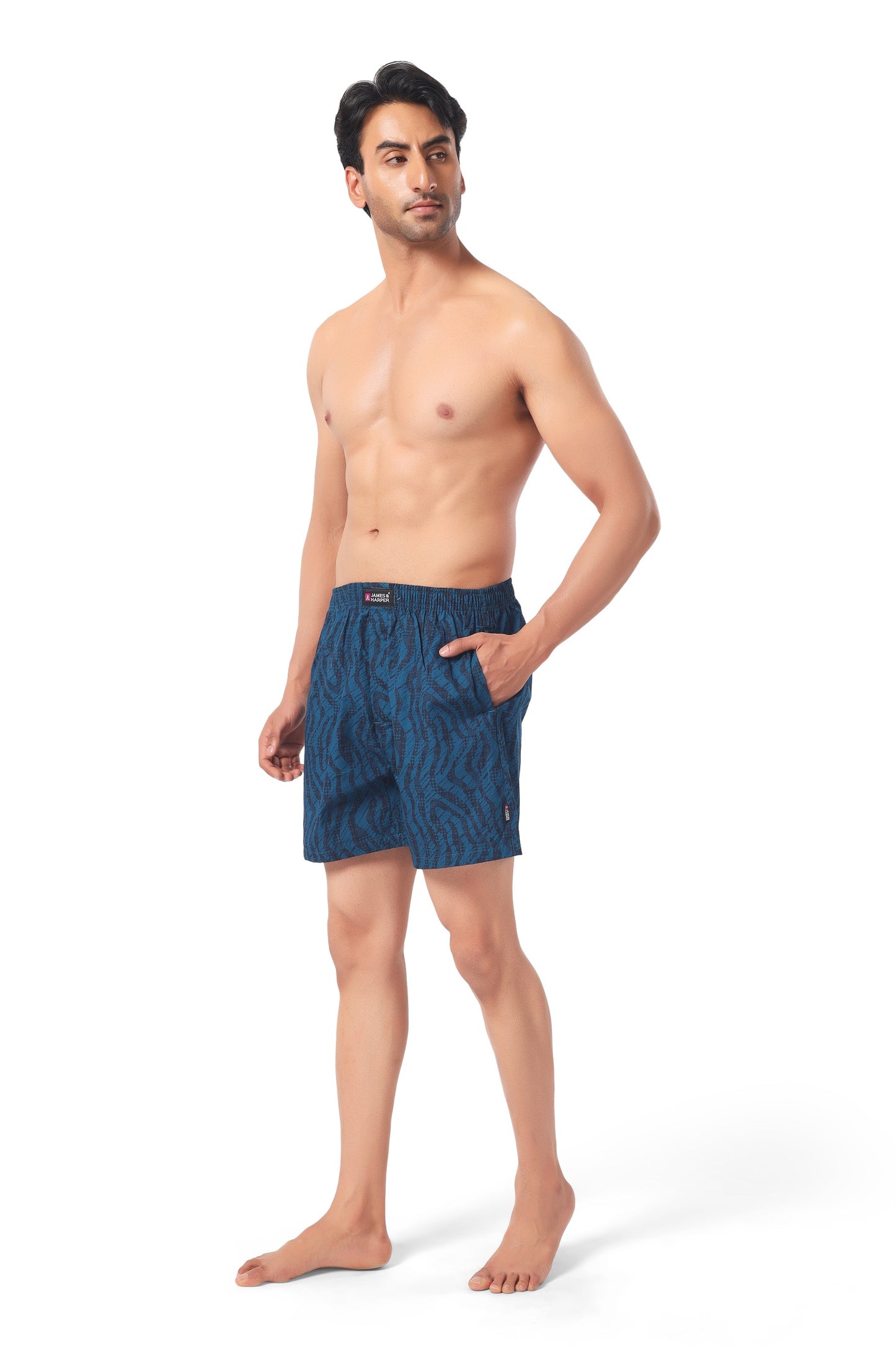 Printed Cotton Woven Shorts