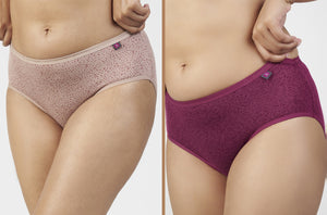 Women's Ultra Light Modal Printed Panty - Pack of 2 (P3)