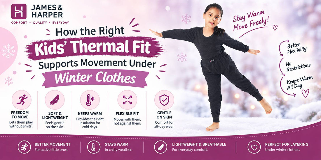 How the Right Kids’ Thermal Fit Supports Movement Under Winter Clothes