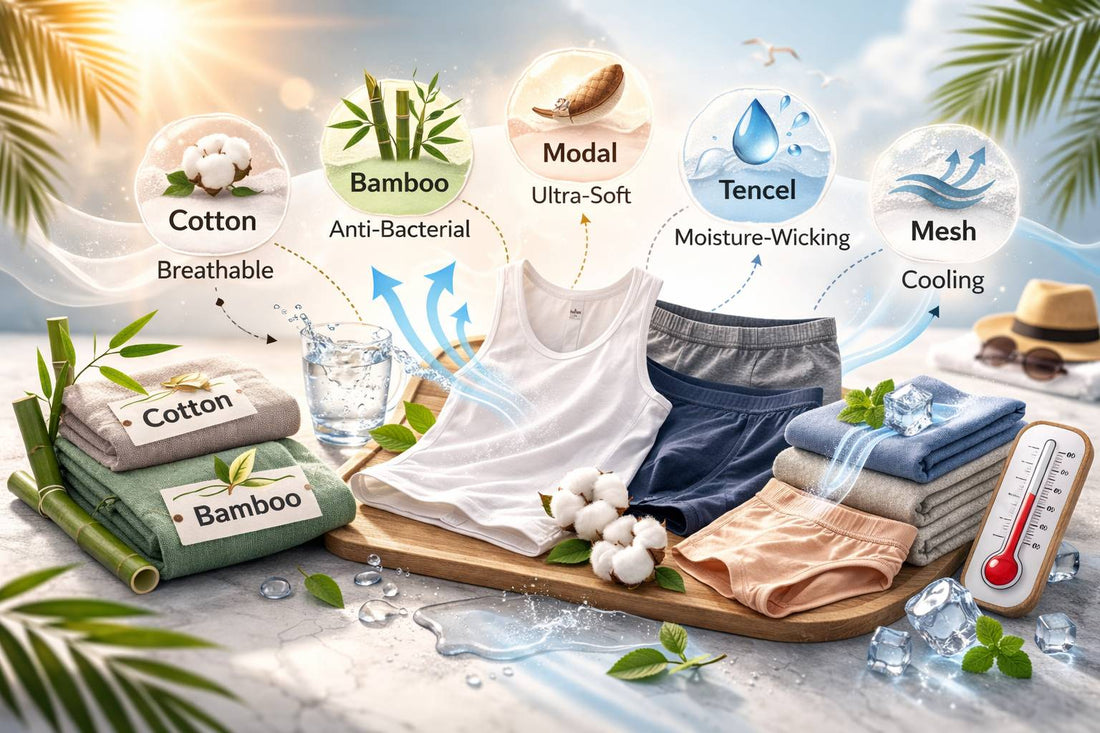 What fabric is best for inner wear in hot weather?