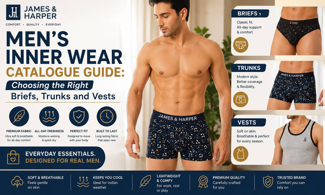 Men's Inner Wear Catalogue Guide: Choosing the Right Briefs, Trunks and Vests