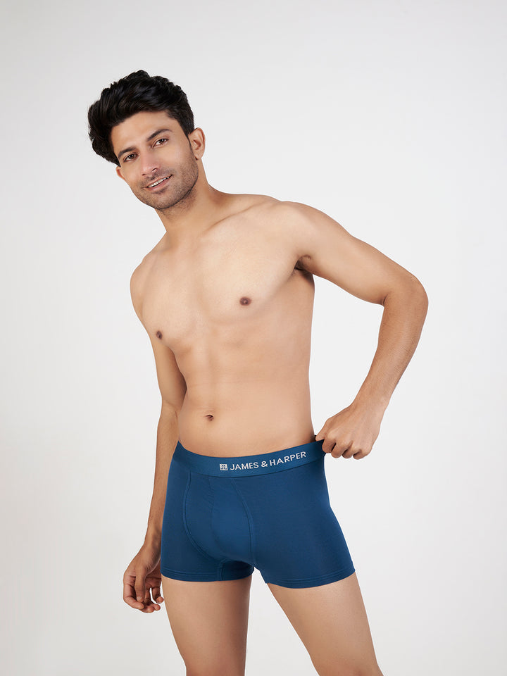 Men's Modal Elastane Trunk (Denim Blue)