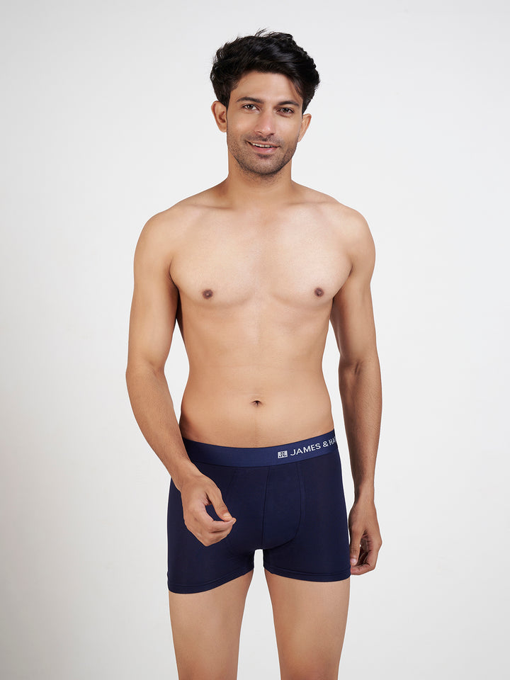 Men's Modal Elastane Trunk (Navy Blue)