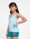 Girl's Super Combed Cotton Slip (Powder Blue)
