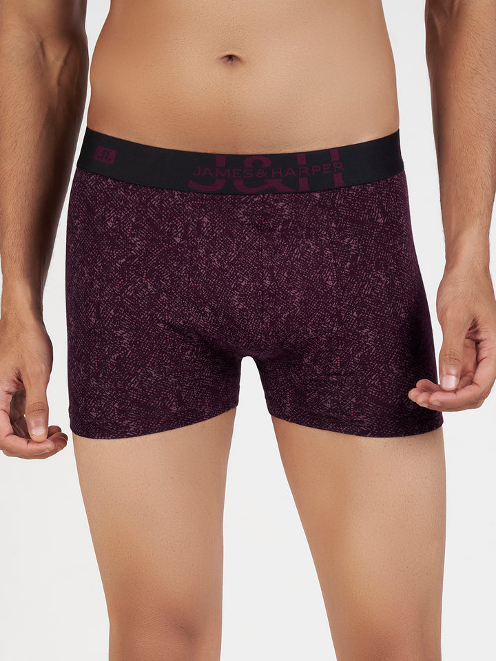Men's Modal Elastane Printed Trunk (p5)