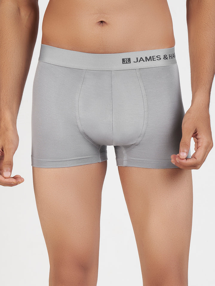 Men's Modal Elastane Trunk (Silver)