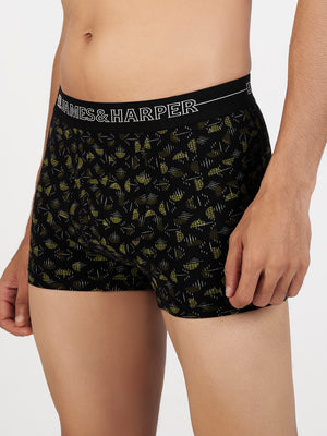 Men's Combed Cotton Spandex Printed Trunk (p1)