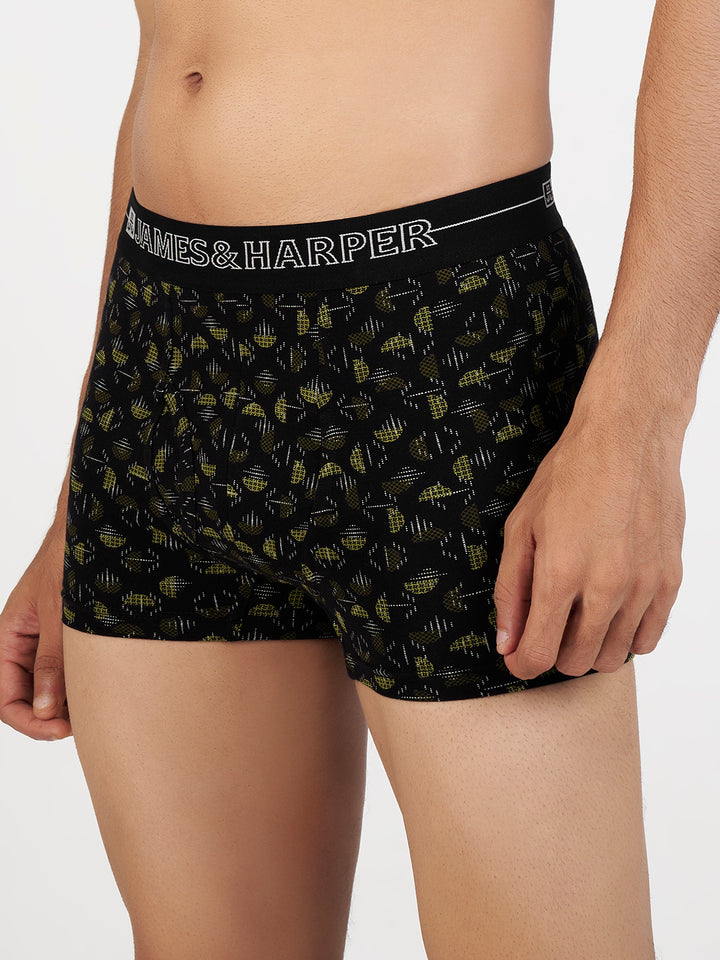 Men's Combed Cotton Spandex Printed Trunk (p1)