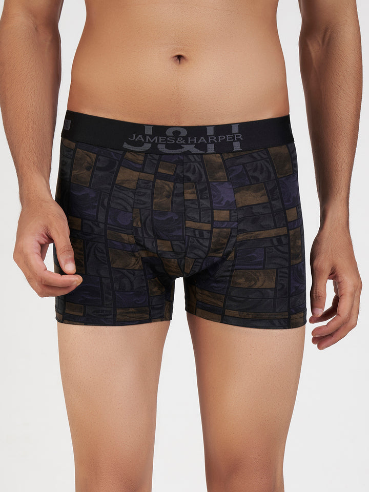 Men's Modal Elastane Printed Trunk (p3)
