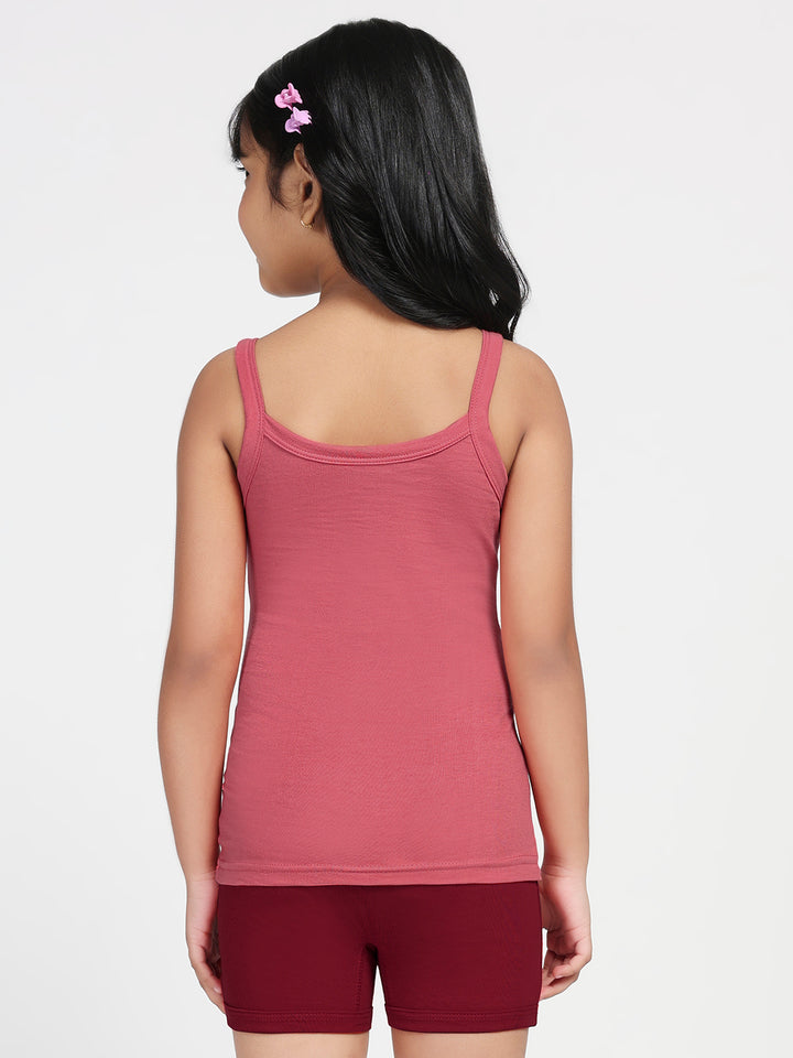 Girl's Super Combed Cotton Slip (Bridal Rose)