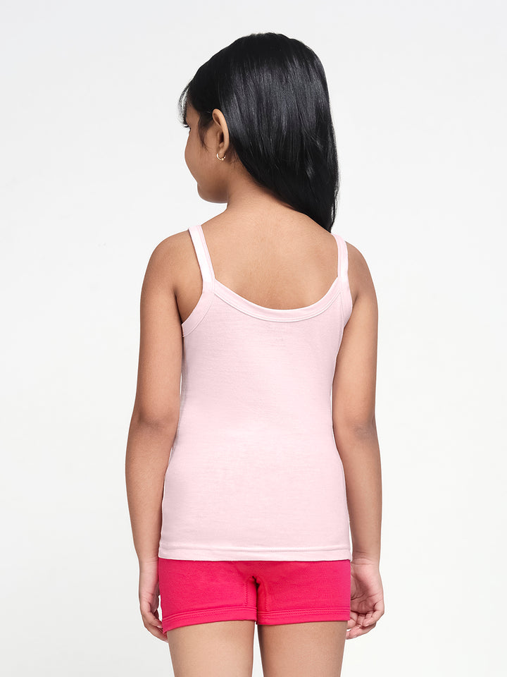 Girl's Super Combed Cotton Slip (Light Pink)