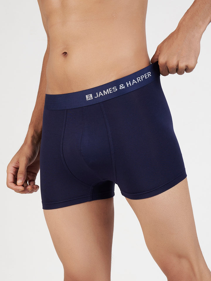 Men's Modal Elastane Trunk (Navy Blue)