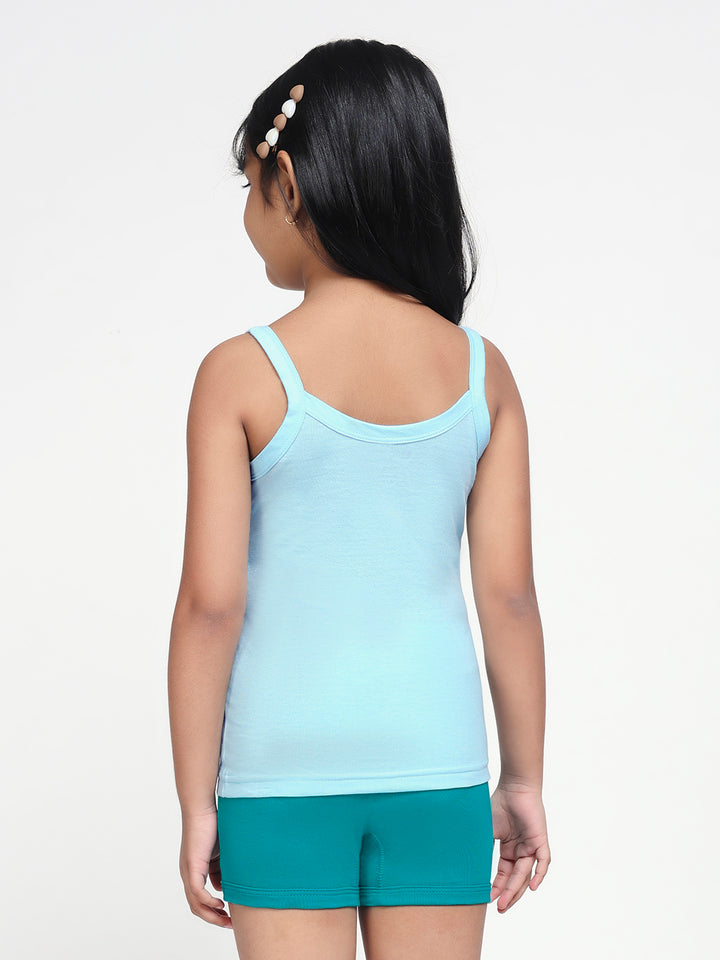 Girl's Super Combed Cotton Slip (Powder Blue)