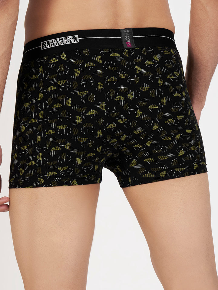 Men's Combed Cotton Spandex Printed Trunk (p1)