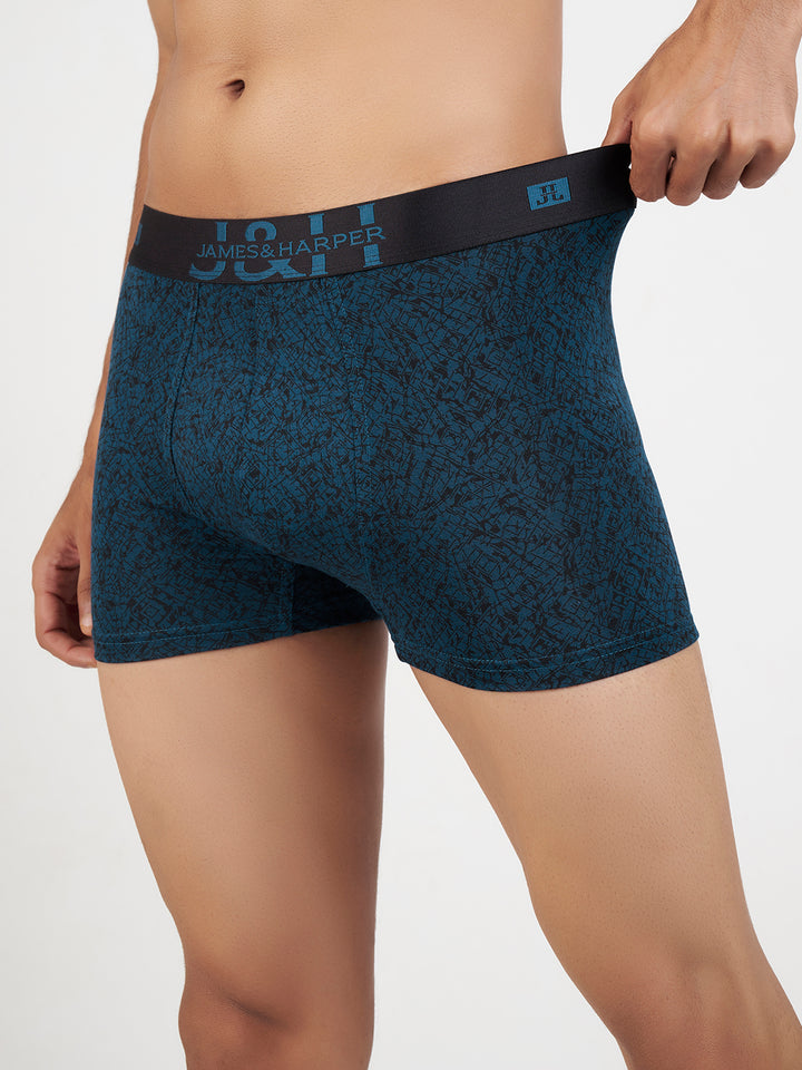 Men's Modal Elastane Printed Trunk (p2)