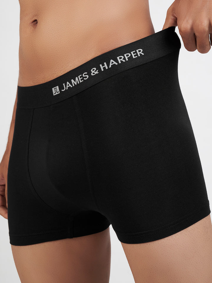 Men's Modal Elastane Trunk (Black)