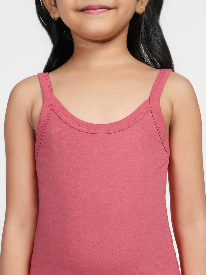 Girl's Super Combed Cotton Slip (Bridal Rose)