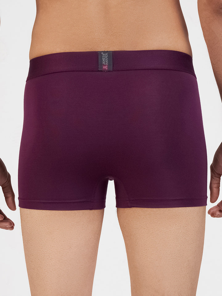 Men's Modal Elastane Trunk (Wine)