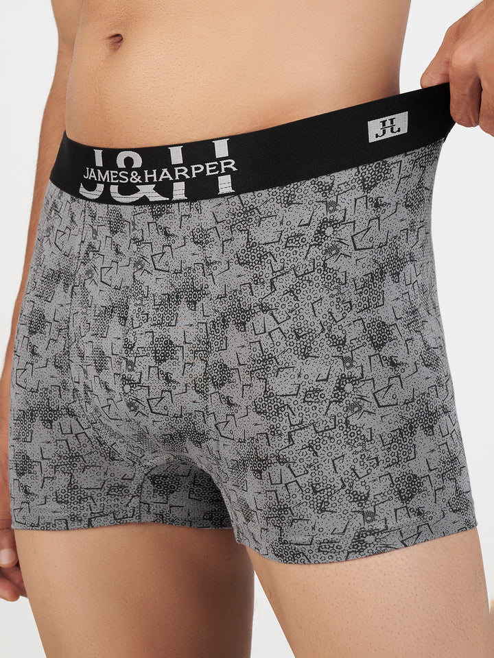 Men's Modal Elastane Printed Trunk (p6)