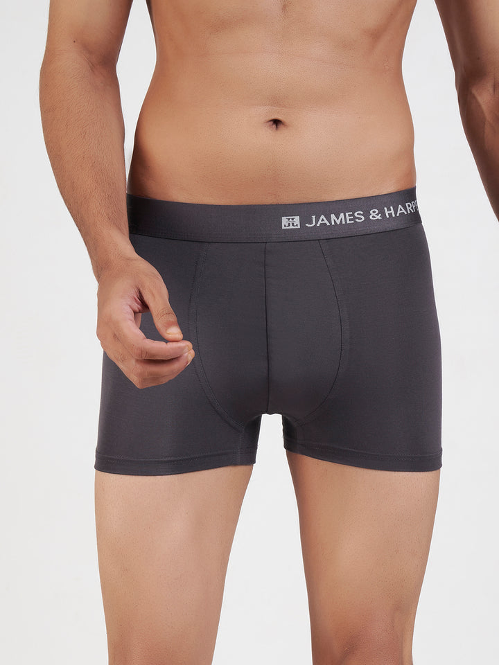 Men's Modal Elastane Trunk (Dark Grey)