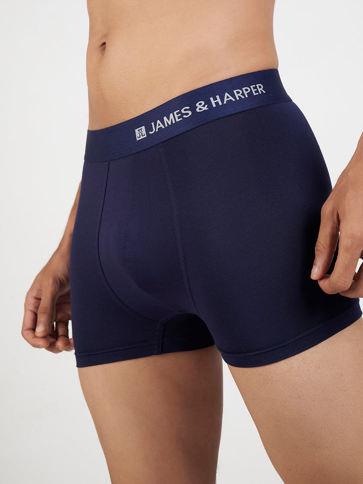 Men's Modal Elastane Trunk (Navy Blue)