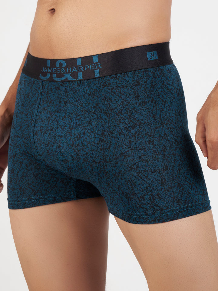 Men's Modal Elastane Printed Trunk (p2)