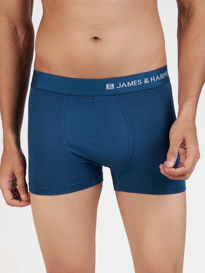 Men's Modal Elastane Trunk (Denim Blue)