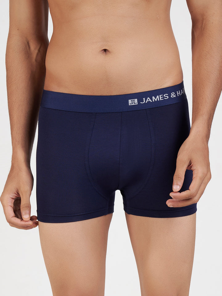 Men's Modal Elastane Trunk (Navy Blue)