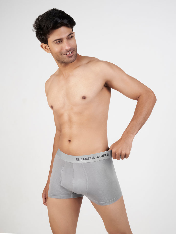 Men's Modal Elastane Trunk (Silver)