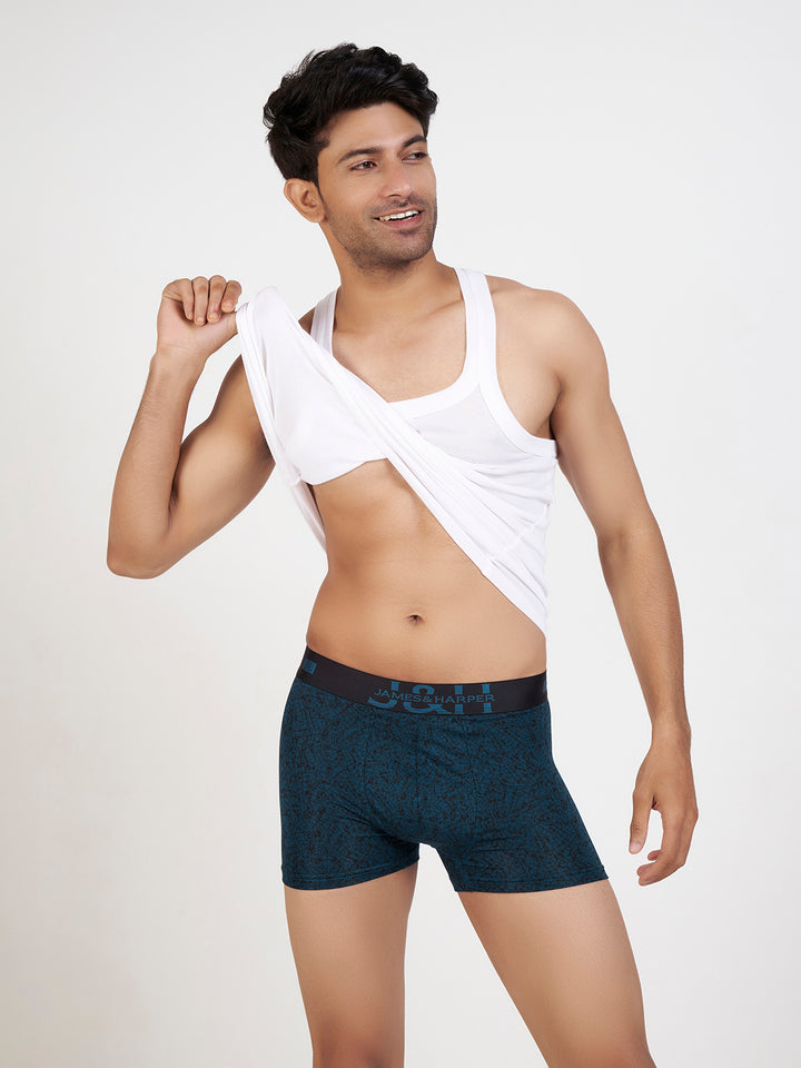 Men's Modal Elastane Printed Trunk (p2)