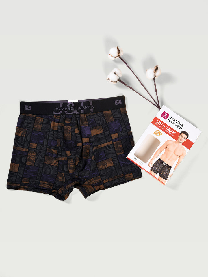 Men's Modal Elastane Printed Trunk (p3)