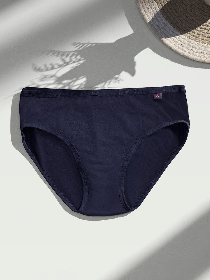 Women's Ultra Light Modal Panty (Candy Pink + Navy Blue)