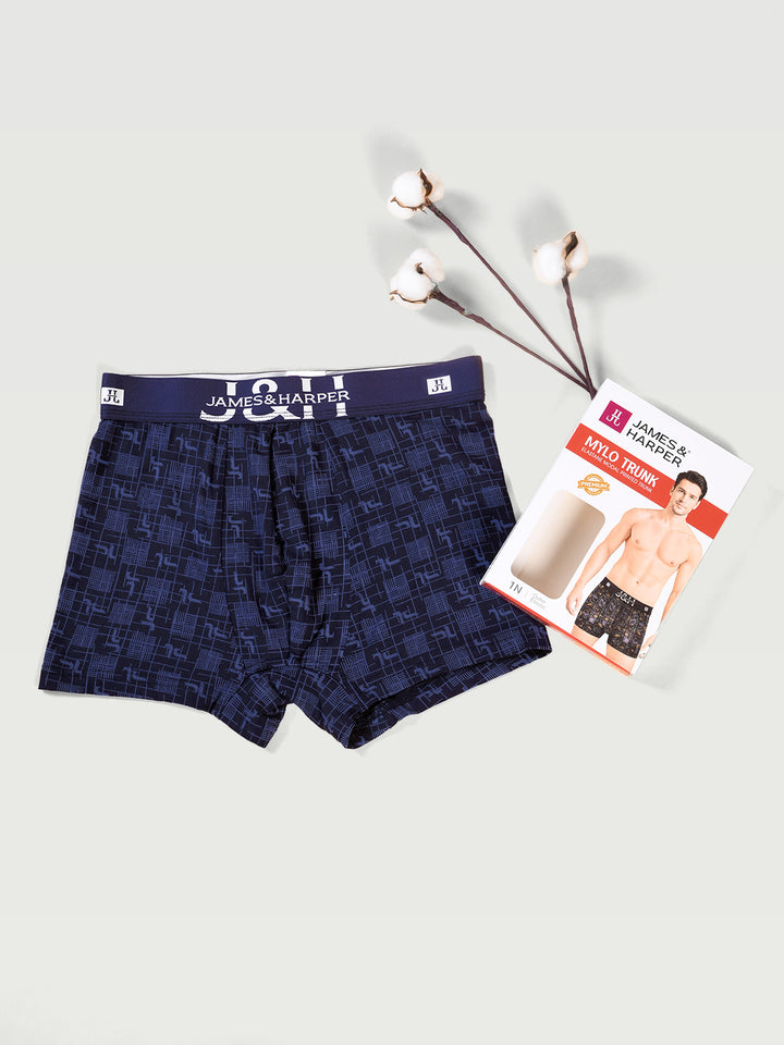 Men's Modal Elastane Printed Trunk (p1)